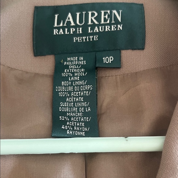 Ralph Lauren Petite Taupe Blazer Jacket - Picture 4 of 5